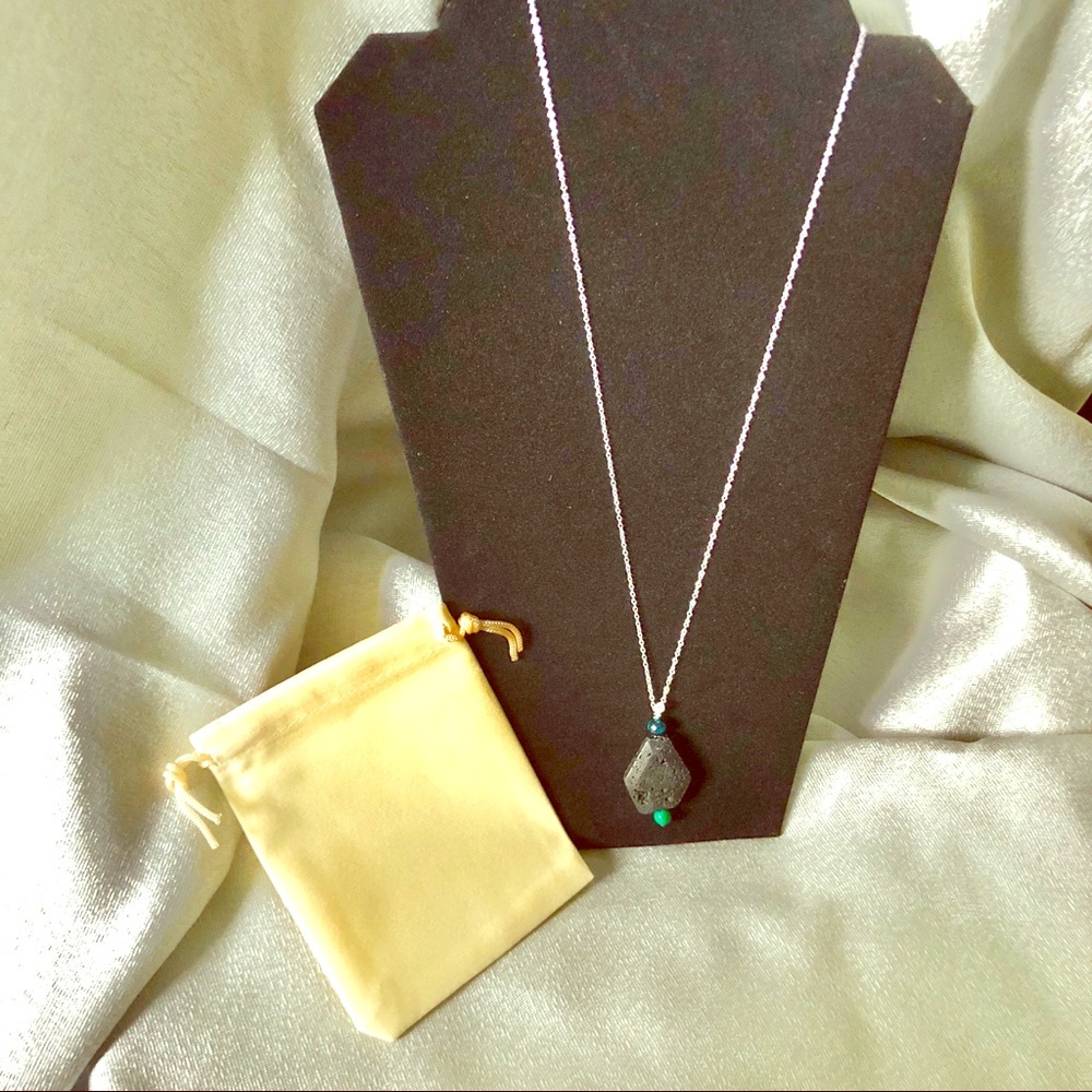 Lava and Australian Jasper Necklace